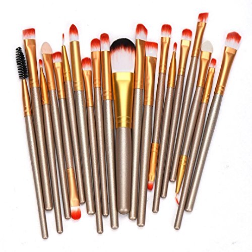 Susenstone20 pcs/set Makeup Brush Set (Golden)