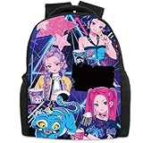 UBBY Demon Hunters Sac � dos d'�colier pour enfant avec impression 3D - 33 x 24 x 14,5 cm - Style mignon - Sac � dos d'�colier pour adolescents et enfants, �toiles, De taille moyenne, Moderne