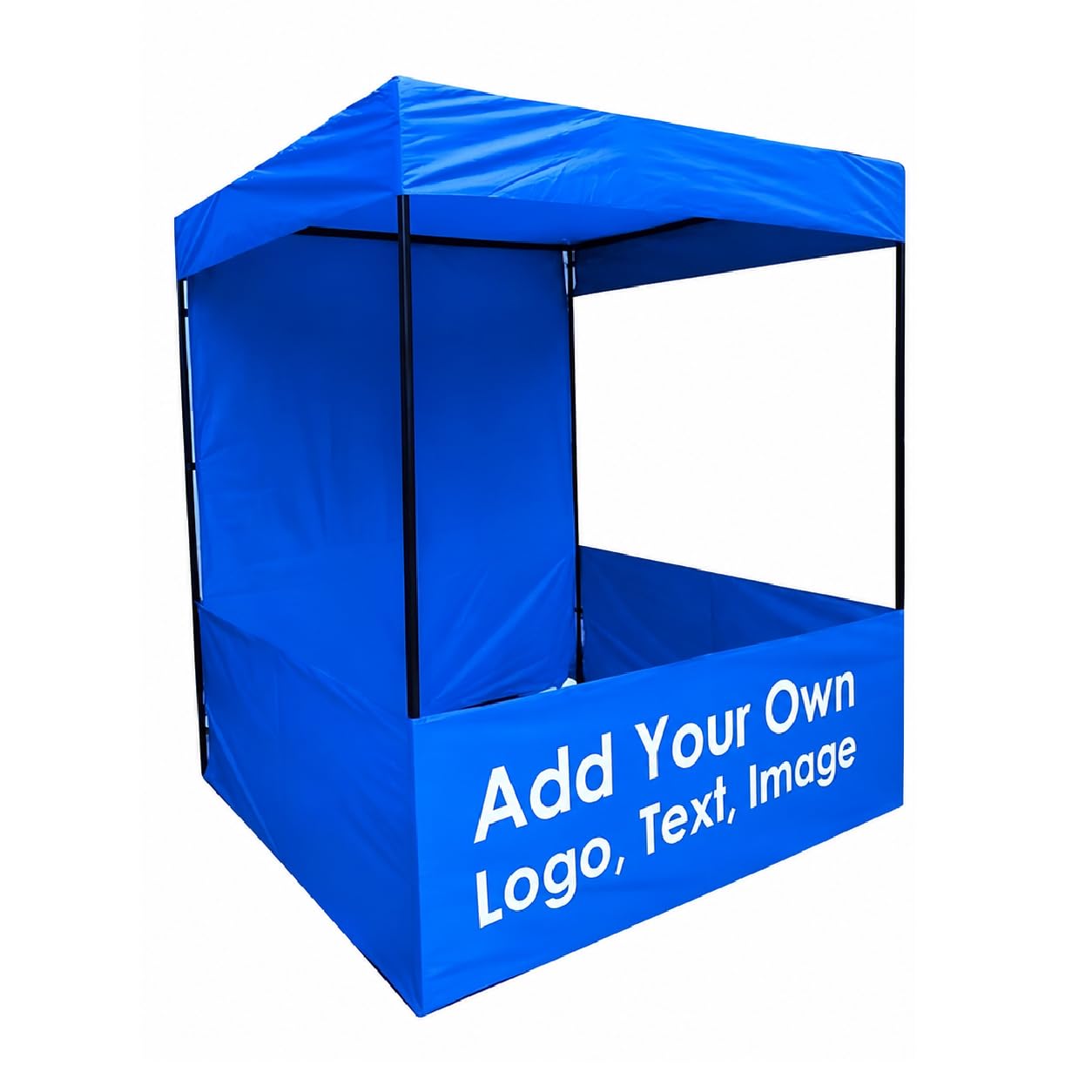 6x6x7 ft. Canopy Tetron Waterproof, Foldable & Portable for Advertisement, Product Promotion, Outdoor Display & Pop-up Shop with Heavy Duty Carrybag | UV Protection | Quick Setup | (Blue)-image-46