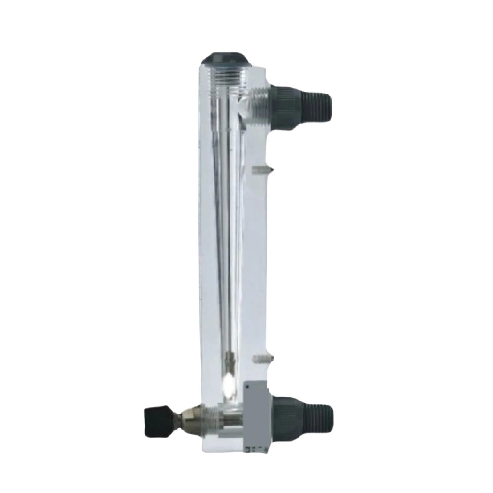 Medidor de flujo acrílico LZM-20JT, medidor de aire rotámetro de montaje en panel con válvula de control ajustable for agua, aire, líquido industrial(2-16GPM 8-60LPM)