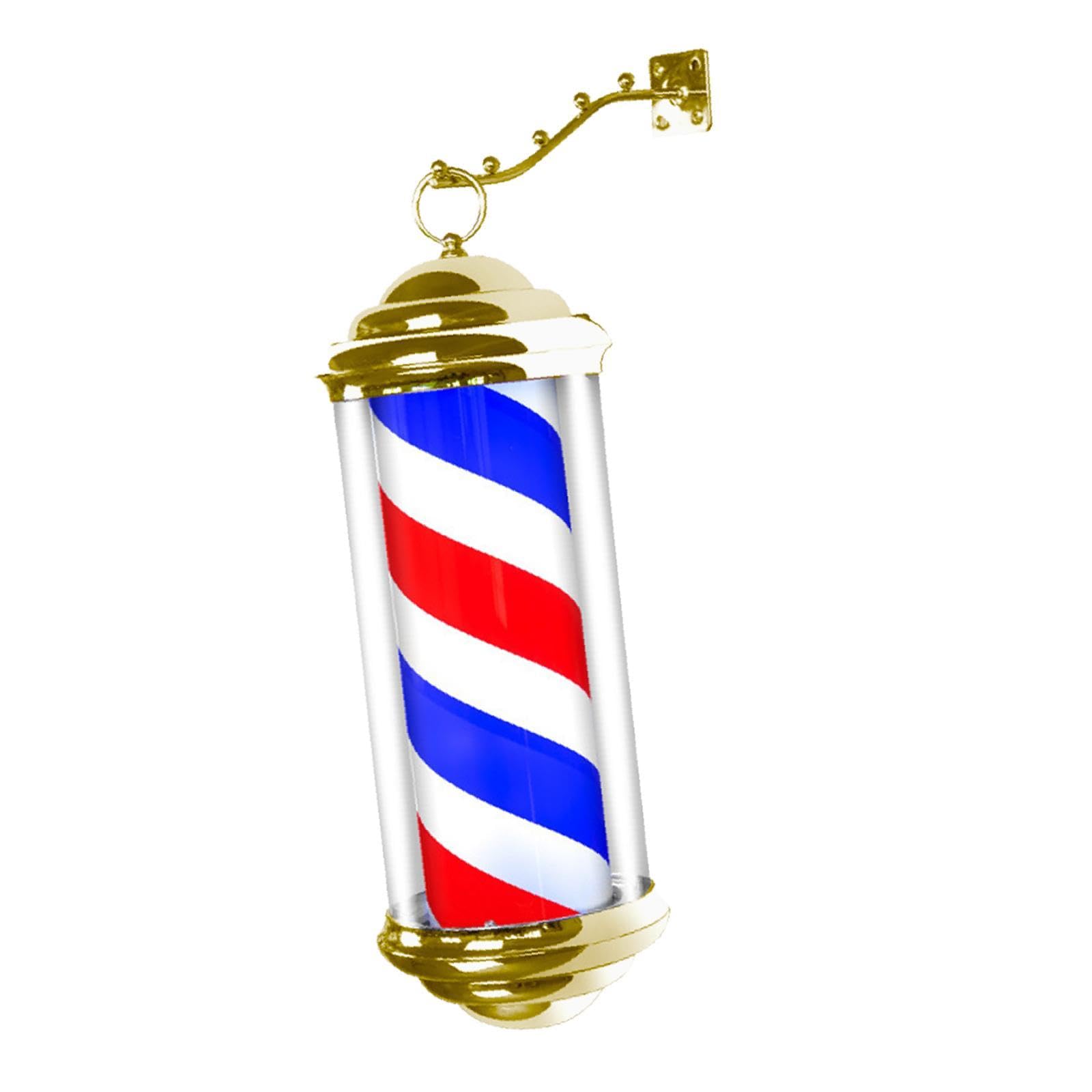 Barber Pole Light Classic Barber Shop Pole LED for Indoor Outdoor Hair Salon 40 red Blue White-image-24