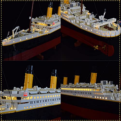 Gooratu LED Beleuchtungsset für Lego 10294 Titanic Schiff, Bunt Licht Set und Ferngesteuert Kompatibel mit Lego 10294… – Bild 8