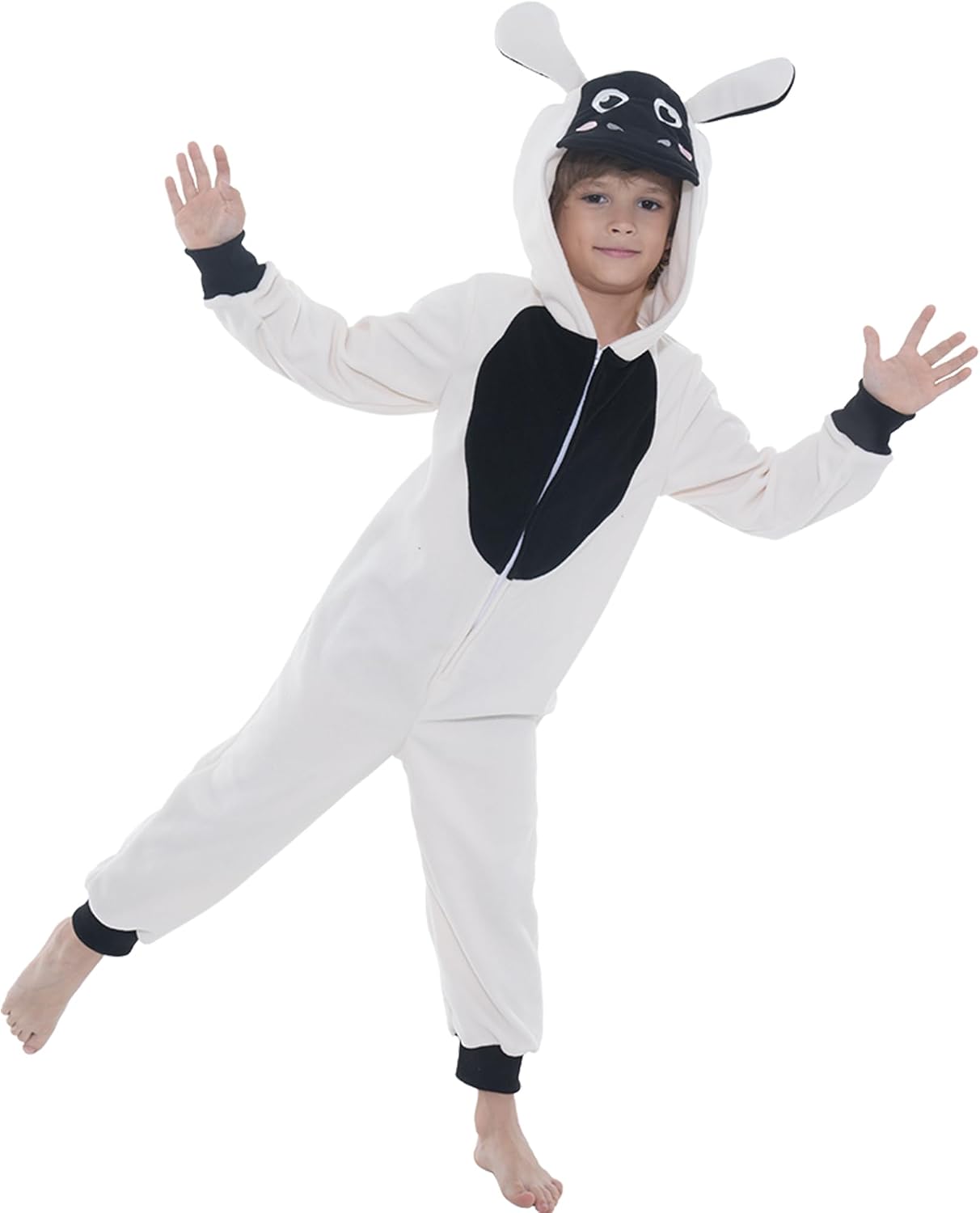 Sincere Party Fleece Christmas Sheep Romper Costume for Boys and Girls M (6-8) Mittel (6-8) Kids Sheep Onesie