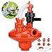 Imagen de Fydun Regulador de Presión de Agua Profesional para Aves de Corral Equipo de Agua para Granja Potable para Pollos Regulador de Presión de Salida para Familias (Válvula reguladora