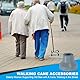 PATIKIL Quad Cane Tips 5/8 Zoll, 4 Stück rutschfeste Gummifuß-Gehstockzubehör-Ersatzfuß für Stehstock Frauen Männer Senioren, Grau (Stil 3)
