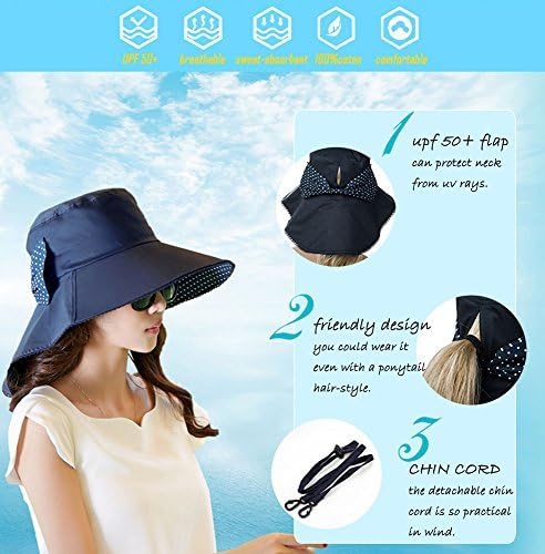 Siggi Summer Pony Tail Flap Cap UPF 