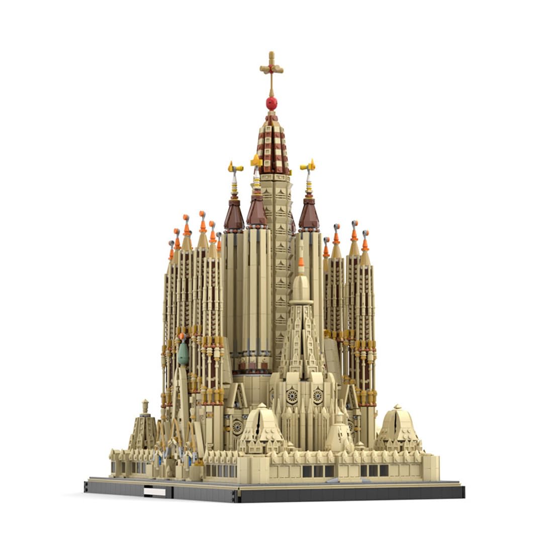 Sagrada Familia Architecture Building Set, 10045 Pcs Cathedral Model Bricks Kit, Spain Landmark Modular Display Construction Set for Adults and Architecture Collectors