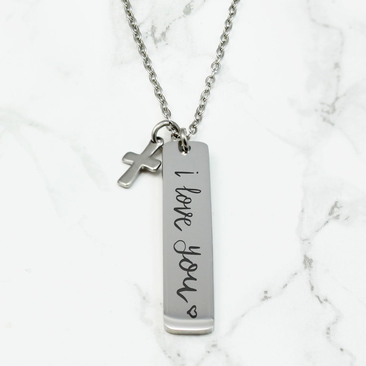 AnnBijoux Engraved Actual Handwriting Signature Necklace Memorial Keepsake Jewelry Mom Grandma Gift
