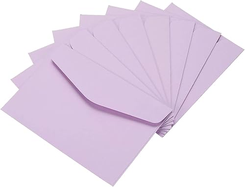 YOKIVE Paquete de 100 sobres para tarjetas de regalo, nota de felicitación de negocios, sobre para artículos pequeños, ideal para invitaciones y