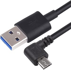 Cablu de încărcare GPS JZK TomTom, micro USB la 90 de grade, compatibil cu Go 40 50 60 400 500 510 520 530 600 610 620 820 Live 5000 5100 5200 6000