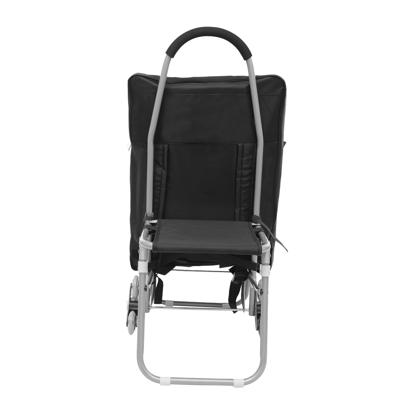 Chariot d'art d'extérieur avec sac à dessin | Design à 3 roues pour escaliers et routes | Studio de peinture mobile (noir) | Acier + tissu Oxford | 43 x 93 cm | Idéal pour la peinture en plein air et
