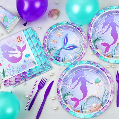 30% Off Avezano Mermaid Party Supplies Kit - 321 PCS - Image 4