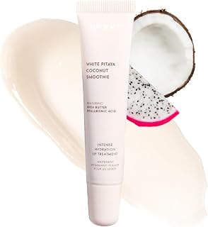 ESW Beauty White Pitaya Coconut Lip Treatment - Clear & Glossy with Shea Butter, Hyaluronic Acid, White Pitaya & Coconut for Intense Moisture & Dryness Prevention