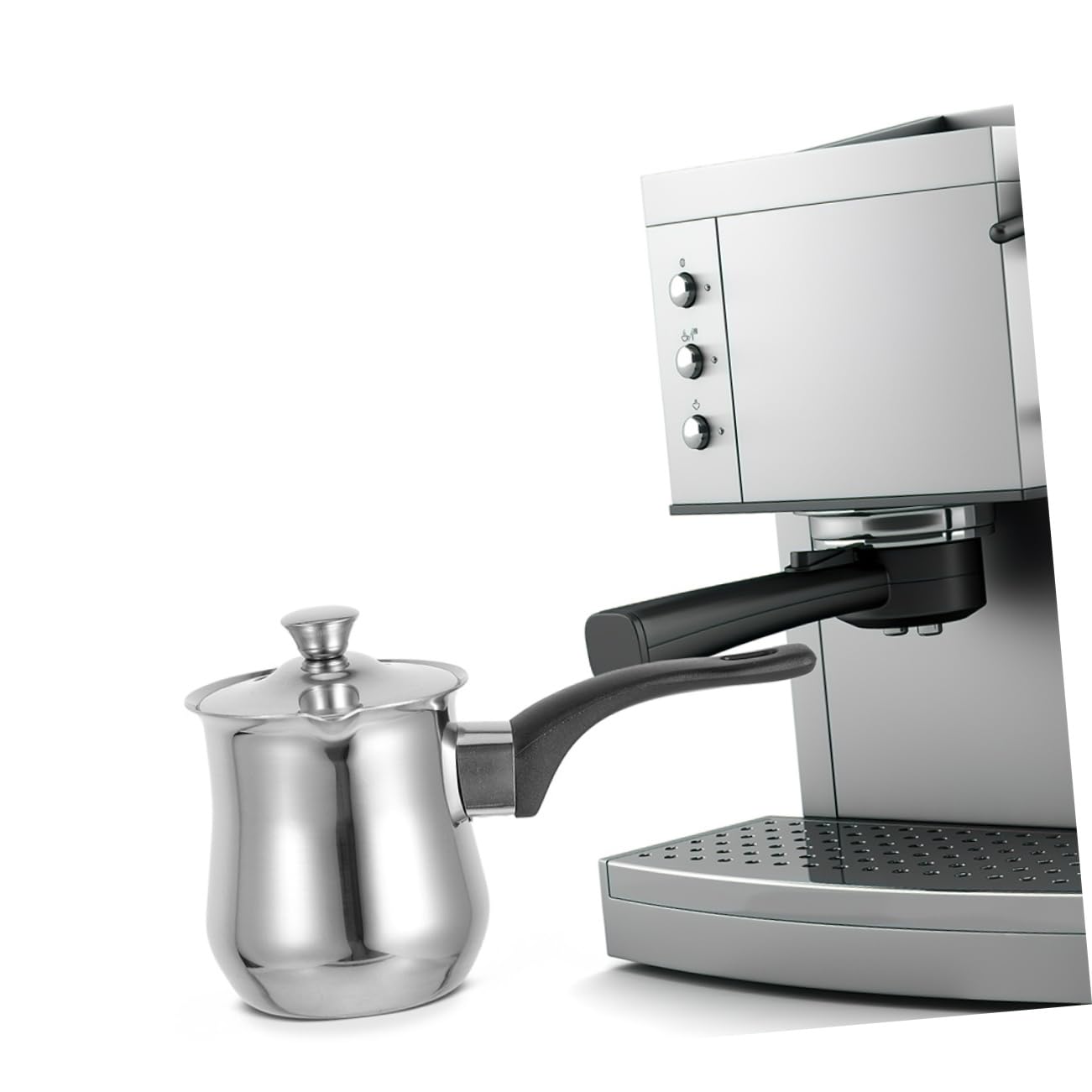 Dzbanek Ze Stali Nierdzewnej Do Espresso Spieniania Grecki Podgrzewacz Do Kawy Podgrzewacz Do Mleka Ze Stali Nierdzewnej Turecki Ekspres Do Kawy Z Pokrywką Dżezwa Ze Stali