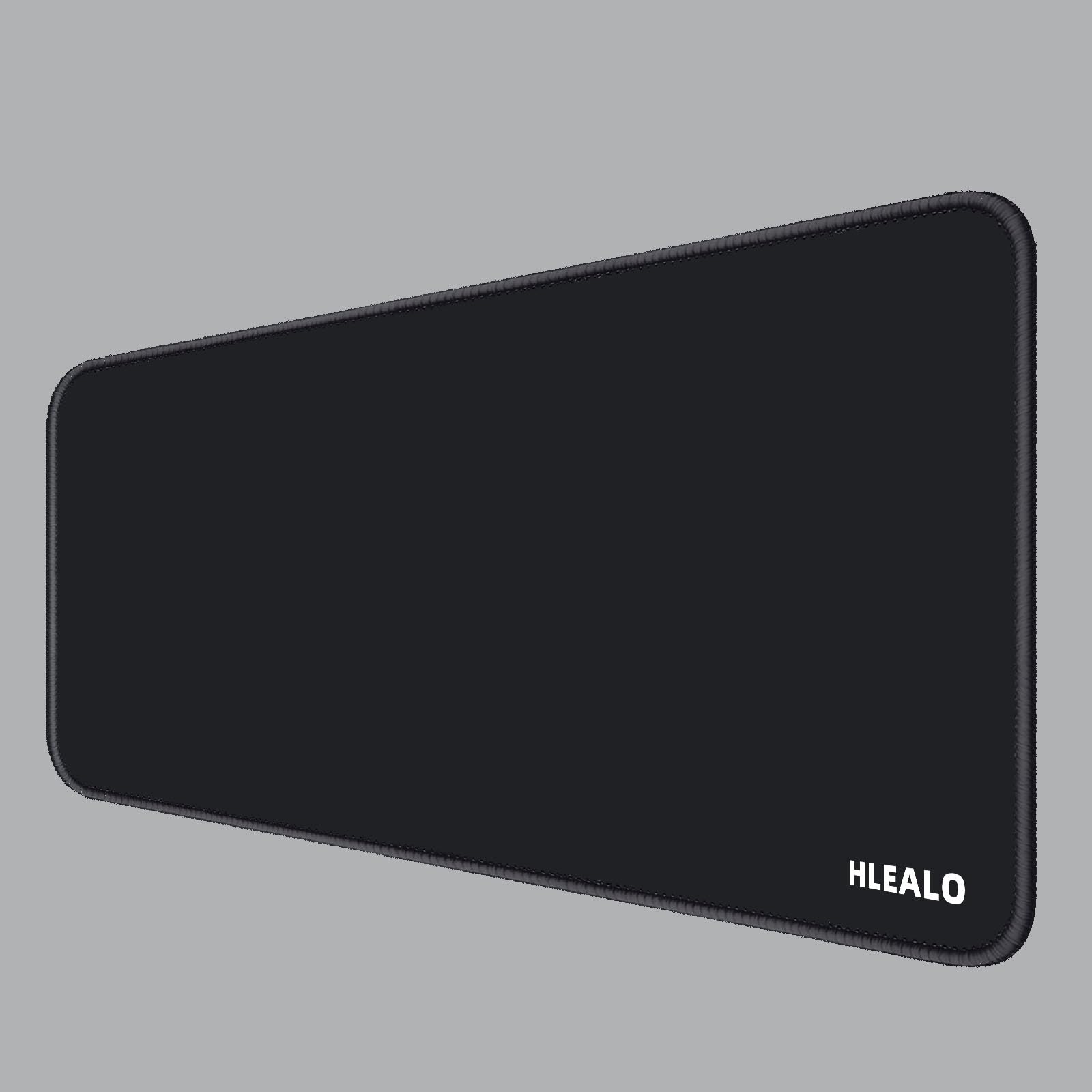 Large Black Mouse Pad - Desk Mat with Non-Slip Rubber Base, Smooth Waterproof Surface, Stitched Edges - Ideal as Desk Pad for Office, Gaming, and Home Use,31.5 x 11.8 inch