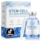 Stem Cell Serum for Face, Anti Aging Smooth Wrinkles Microneedling Serum Solution to Use with and without Micro Needling. (1 Bottle)