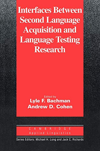 Interfaces Between Second Languageacquisition Andlanguage Testing Research view 2