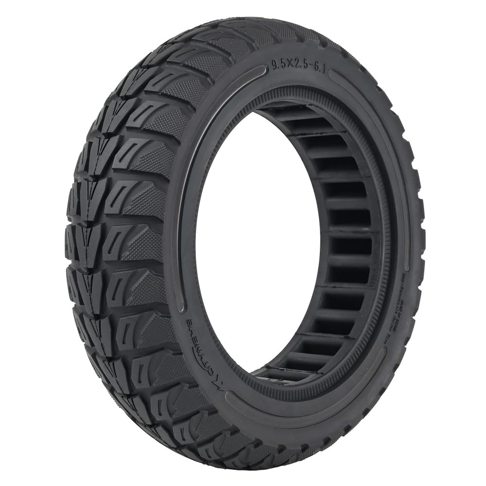 Pneumatico pieno da 9,5 pollici per NIU KQi 3, 9,5 x 2,5 – 6,1 pneumatici solidi per NIU KQi3 Sport/Pro/Max scooter elettrico anteriore o posteriore, pneumatici a nido d'ape (nero, 1 pezzo)