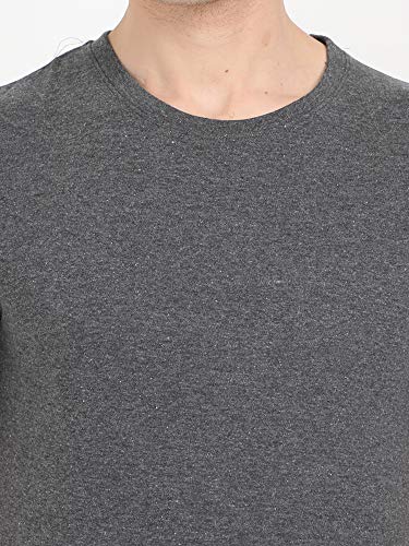 Image of FLEXIMAA Men's Cotton Round Neck Plain Half Sleeve T-Shirt
