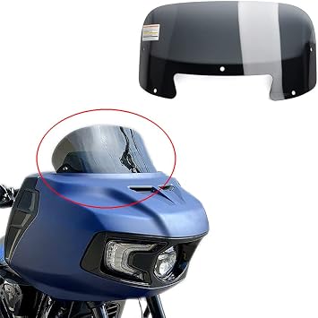 PANICAL Smoke Front Windshield Baffle Wind Deflector Spoiler fit for Indian 2020-2026 Challenger Pursuit Elite Dark Horse Limited