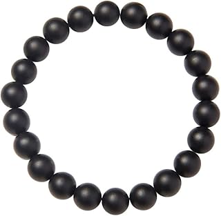 SUNNYCLUE Natural Gemstones Bracelet Stretch Bangle Birthstone 8Mm Beads About 7" Unisex- multi