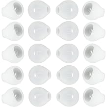 10 Pairs Earphone Covers Silicone Tips Replacement Ear Gels for Samsung Galaxy Note 5/Note 7/s7/s6/s6 Edge/Level U Earphones White