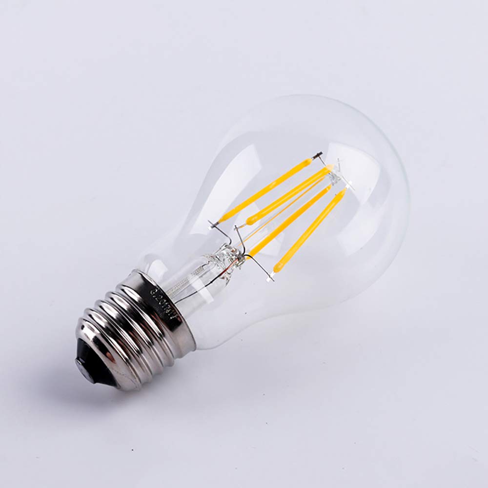 Mengjay 20 Stück E27 LED Classic Lampe ersetzt 60w LED Glühbirne Glühfadenlampe, 8W A60 650LM,2700K warmweiß,Glühfaden Birnen, Filamentstil Klar, Nicht Dimmbar