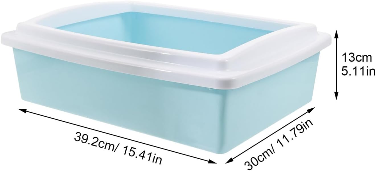 UPKOCH Open Type Cat Litter Box with Shovel Material Easy Maintenance Portable Litter Container for Indoor Travel Use for Shops