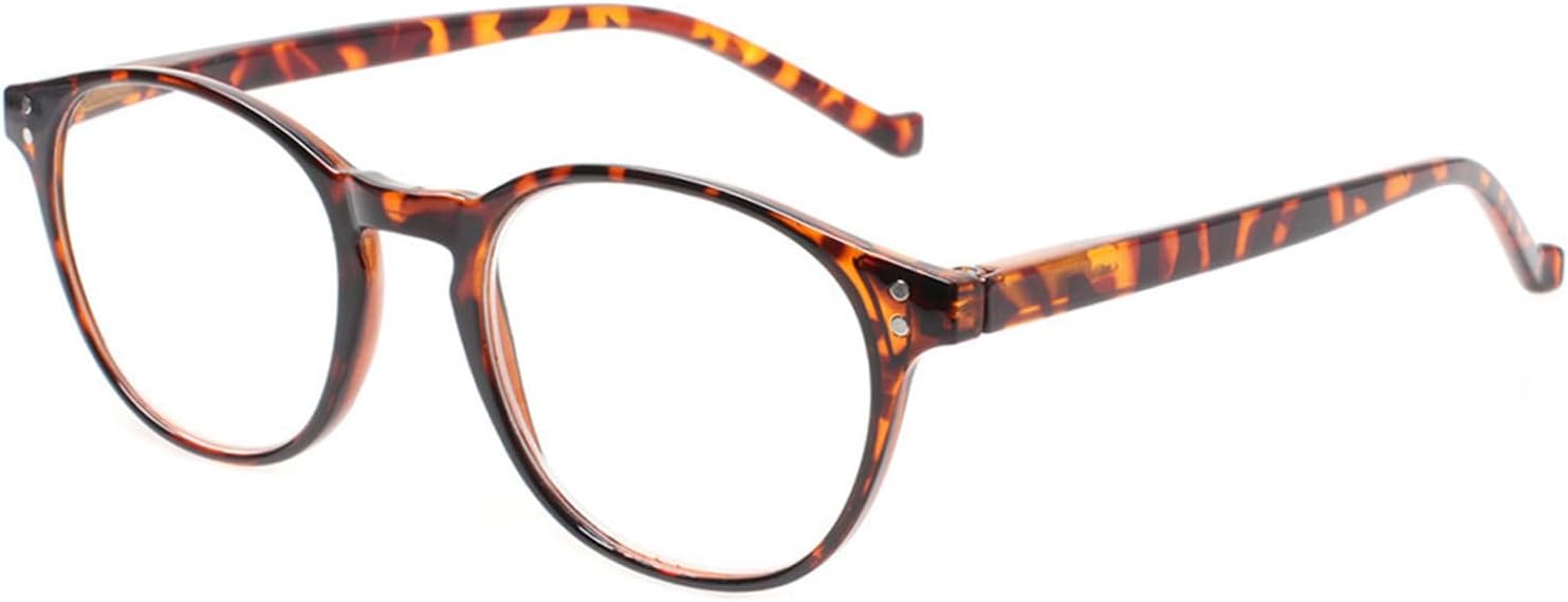 NORPERWIS 5 Pairs Reading Glasses - Standard Fit Spring Hinge Readers Glasses for Men and Women (5Tortoise, 2.5, x)