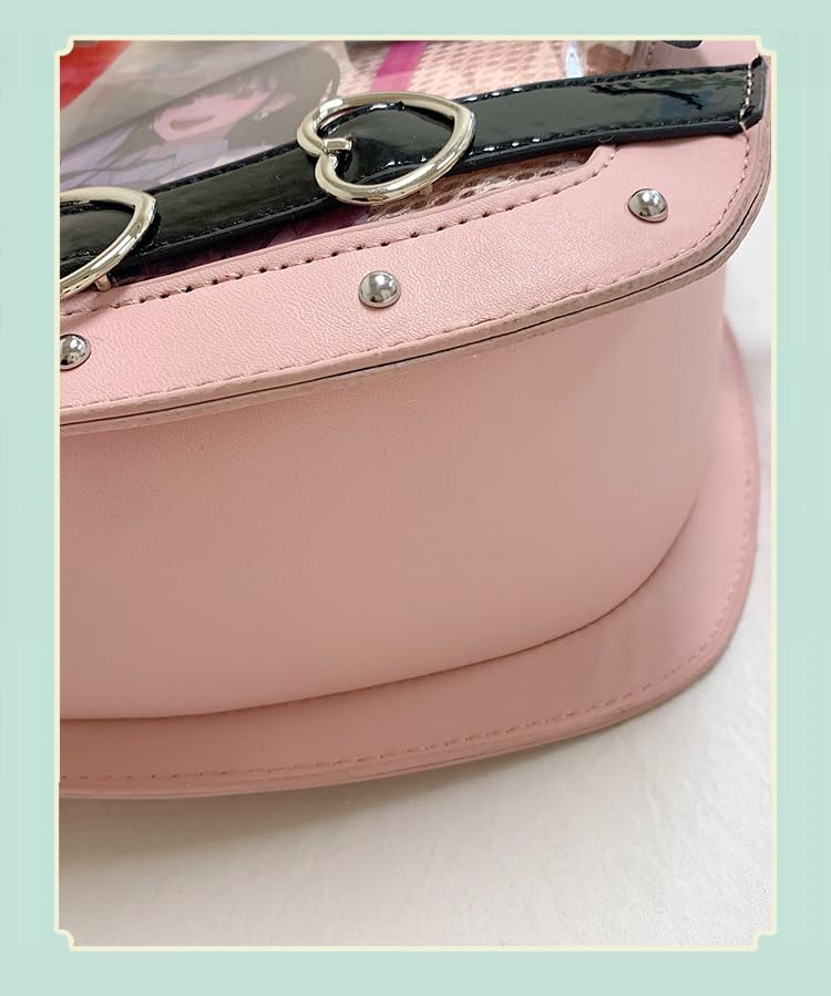 Anime Heart Ita-Bag Crossbody Purse Kawaii Lolita Japanese JK Handbag Cute Adjustable Strap Daily Cosplay Shoulder Bag3