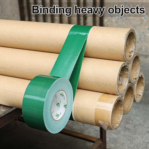Image of BOMEI PACK Duct Tape Green Industrial Grade 2.36 inches (60mm) x 60 Yards (179 ft), 9 Mil Heavy-Duty, Waterproof, UV Resistant for Crafts & Home Improvement