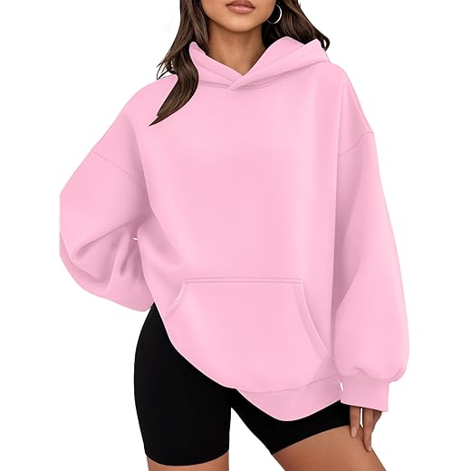 WYNNQUE Hoodies for Women Oversized Sweatshirts Fall Fashion Outfits 2025 Casual Sweaters Tops Fleece Workout Winter Clothes