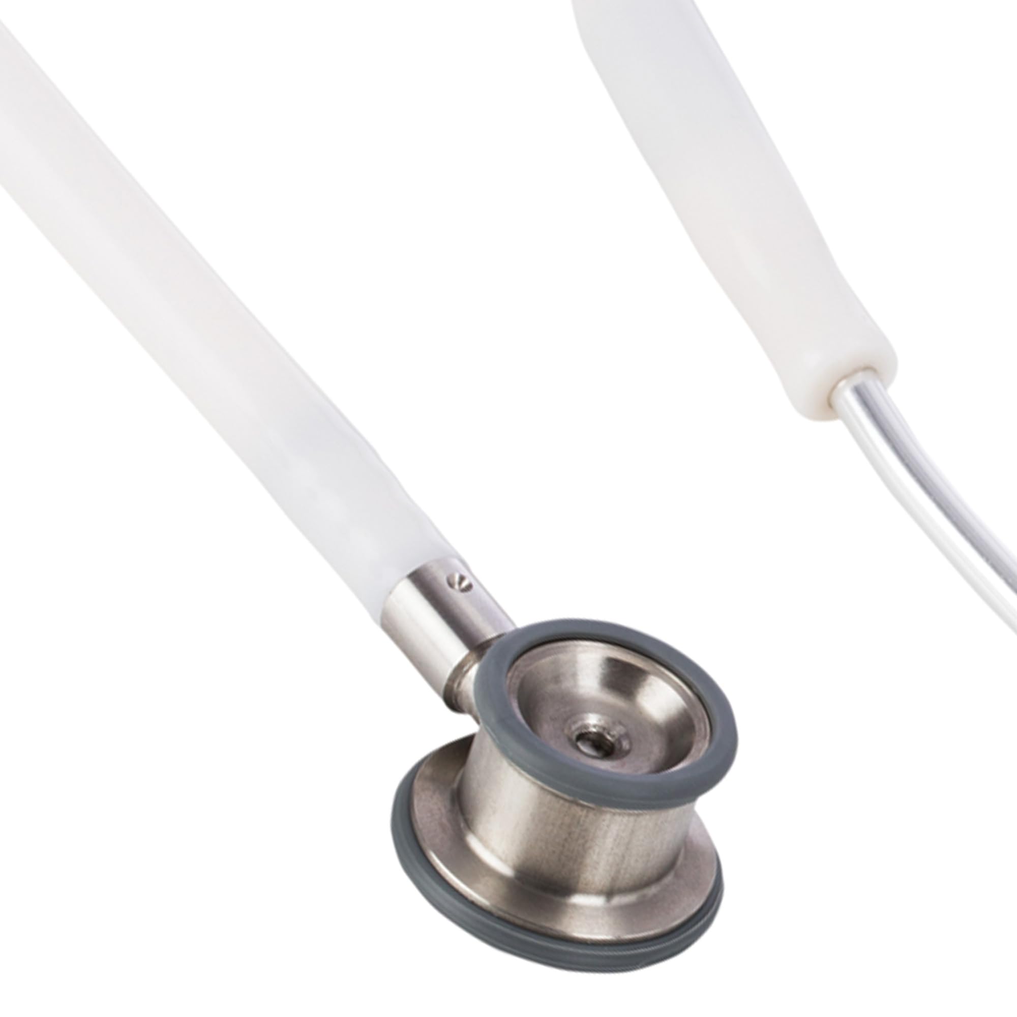 Riester - Estetoscopio Duplex 2.0, alto rendimiento acústico, con placa por nombre, aceitunas de recambio y membrana, acero inoxidable, neonatal, blanco, 32340