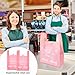 Harloon 200 Pcs Thank You T Shirt Bags Plastic 12'' x 20'' Reusable and Disposable Bags for Small Businesses Grocery(Pink)