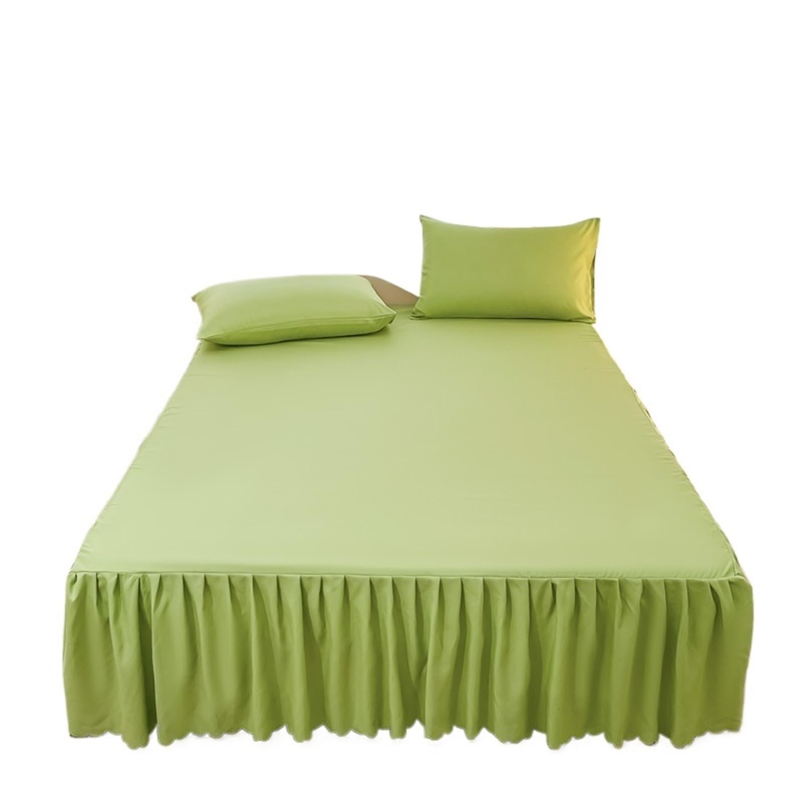 EJvkrbtx Ruffle Wrap Bedspread Bed Skirt Set With Pillowcase 3pcs Multiple Sizes(13,180x200cmx30cm 3pcs)