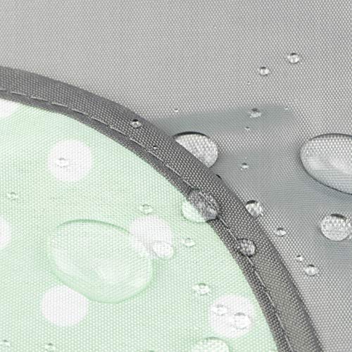 SnoofyBee Portable Clean Hands Changing Pad. 3-in-1 Diaper Clutch, Changing Station, and Diaper-Time Playmat with Redirection Barrier for use with Infants, Babies and Toddlers (Mint White)