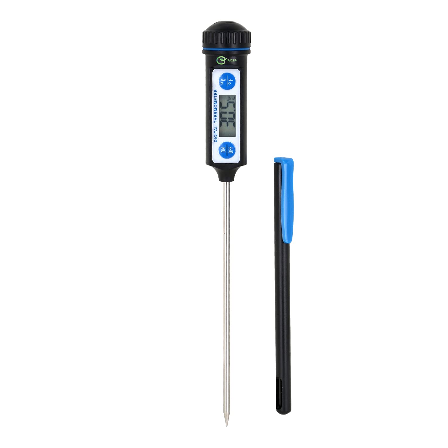 RCSP Waterproof Digital Food Thermometer For Cooking Large Lcd Display | BBQ Kitchen Durable Fast & Precise Digital Food Thermometer for Fried Food, Baked Food, Laboratory Plastic Body Jr 7 (B09CGYWKCG) Amazon Price History, Amazon Price Tracker