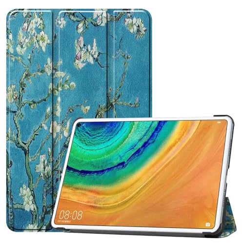 SZLONKOU Tablet Cover for Huawei Matepad Pro 10.8 MRX-W09/W19(2019 Release), Ultra Slim Folio Stand Lightweight Leather Case for Huawei Matepad Pro 10.8 2021 MRR-W29/W39 (KST-Apricot)