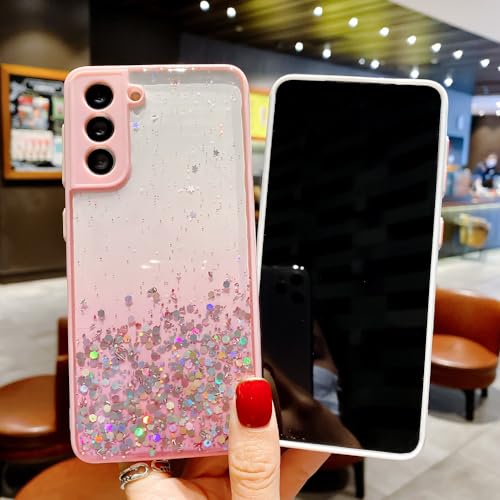 Coque Samsung S21 FE souple anti-rayures au design pailleté - 4
