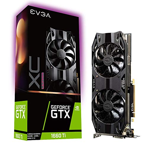 EVGA GeForce GTX 1660 Ti XC �E���g���Q�[�~���O 6GB GDDR6 HDB �t�@�� �O���t�B�b�N�X�J�[�h 06G-P4-1267-KR (���j���[�A����)