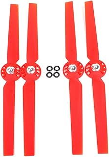 Darkhorse 2 Pairs Nylon Fiber Propellers Prop Blade Set A+B for YUNEEC Typhoon Q500 Q500M Q500 4K RC Quadcopter Drone Spare Replacement Parts - Red