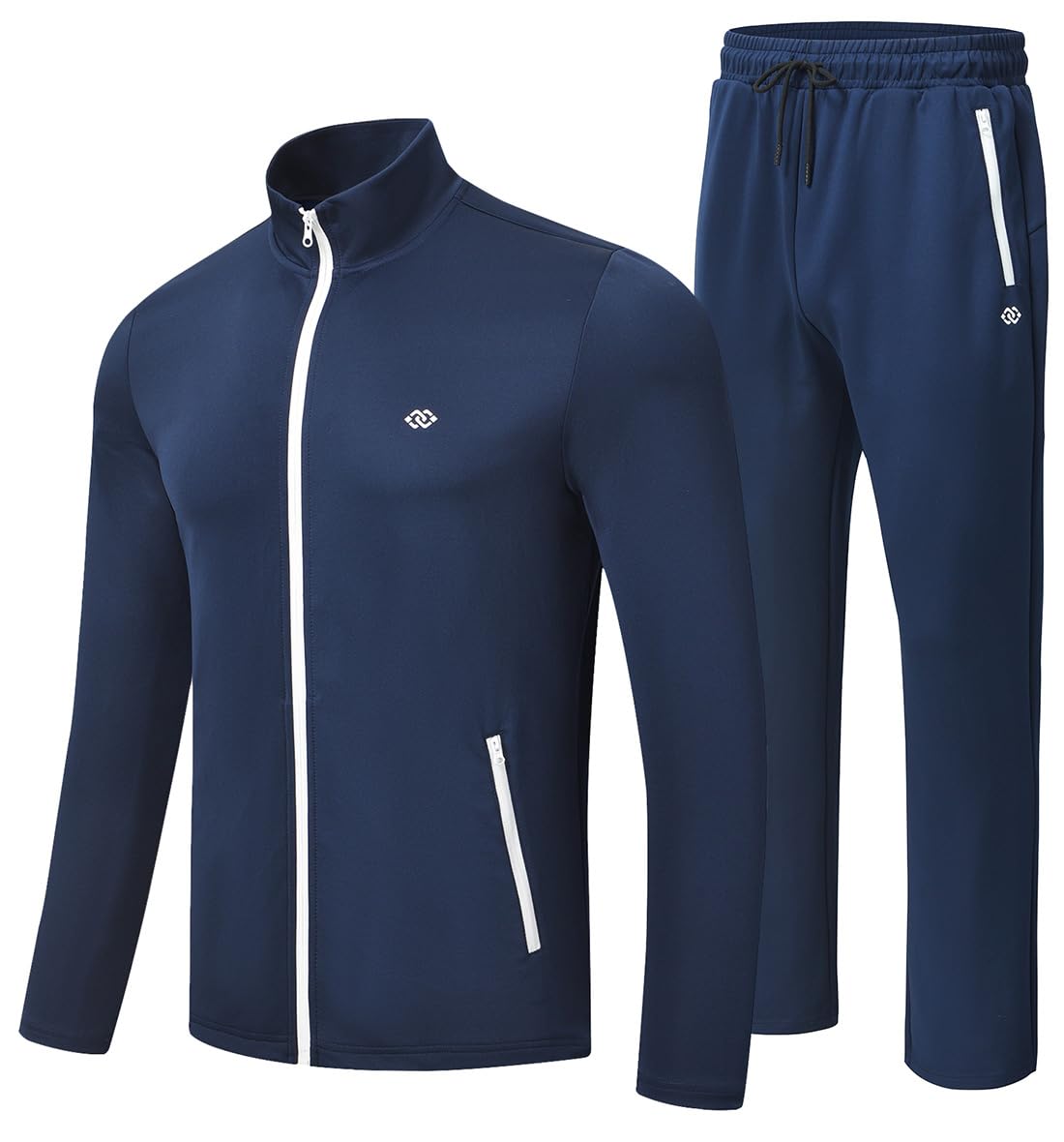 MoFiz Men's Tracksuit 2-Piece Set – Full Zip Jacket & Sweatpants