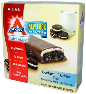 Atkins Advantage Bar Cookies n' Creme 5 Bars