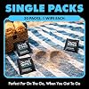 DUDE Wipes On-The-Go Unscented Travel Wipes - 2 Pack, 60 Count (Individually Wrapped) - Extra-Large Adult Flushable Wipes for Sensitive Skin - Infused with Vitamin E & Aloe - Septic and Sewer Safe