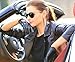 Elma Tradional Women's Italian Nappa Leather Gloves Motorcycle Driving Open Back (7.5, Black)