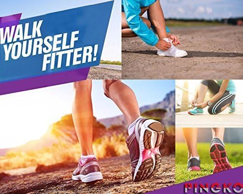 PINGKO Walking Pedometer Accurately Track Steps Portable Sport Pedometer Step/distance/calories/Counter Fitness Tracker, Calorie Counter