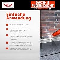 MEM Dach- und Fugendicht, Lösemittelfreie Bitumenmasse, Sehr Gute Haftung auf vielen Untergründen, Schwarz, 300 g – Ansicht 6