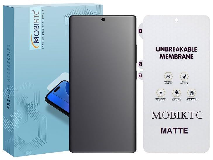 MOBIKTC Screen Protector For Motorola Moto Edge 60 Pro 5G Matte Finish Screen Protector New Upgraded Tecnology Anti Fingerprint with Easy Installation Kit-Matte