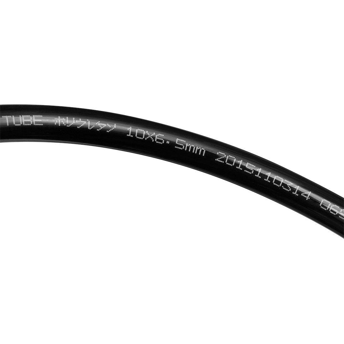 sourcing map Tubo de aire neumático, 10 mm de diámetro exterior x 6,5 mm de diámetro interior, 10 metros, tubo de compresor de aire de poliuretano de 9,8 m, color negro