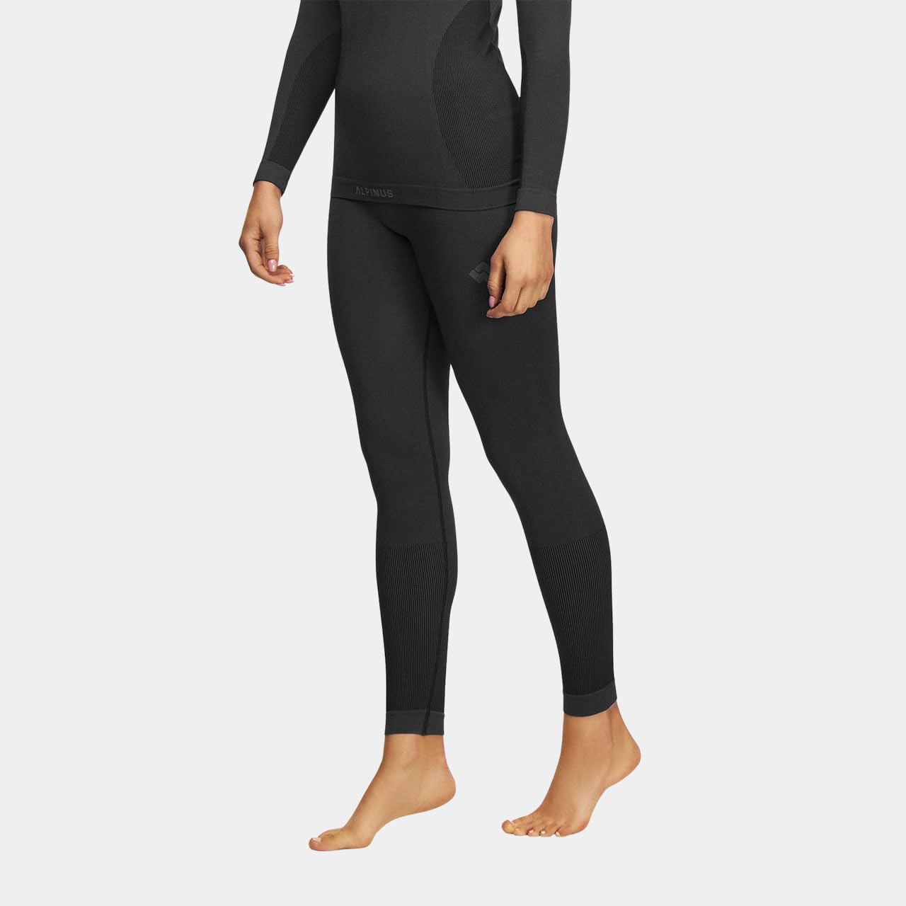 Alpinus - Thermounterwäsche Damen Set Moelv, Funktionsunterwäsche Schnelltrocknend, Thermo Unterwäsche Nahtlos, Thermowäsche, Funktionswäsche, Thermal Underwear